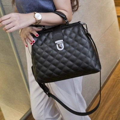 

Milk bear Lattice Bag Handbag 2019 Large Capacity Top-handle Bags Female Luxury Handbags Women Bags Designer Crossbody New