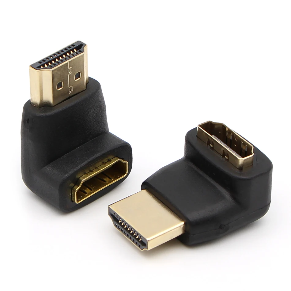 270/90 градусов угол hdmi-кабель, адаптер преобразователей HDMI мужчин и женщин HDMI для 1080P HDTV кабель PC HDMI адаптер