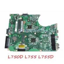 Nokotion placa principal a000080830 da0blemb6e0 rev e para toshiba satélite l750d l755 l755d computador portátil placa-mãe e350 ddr3 trabalhos