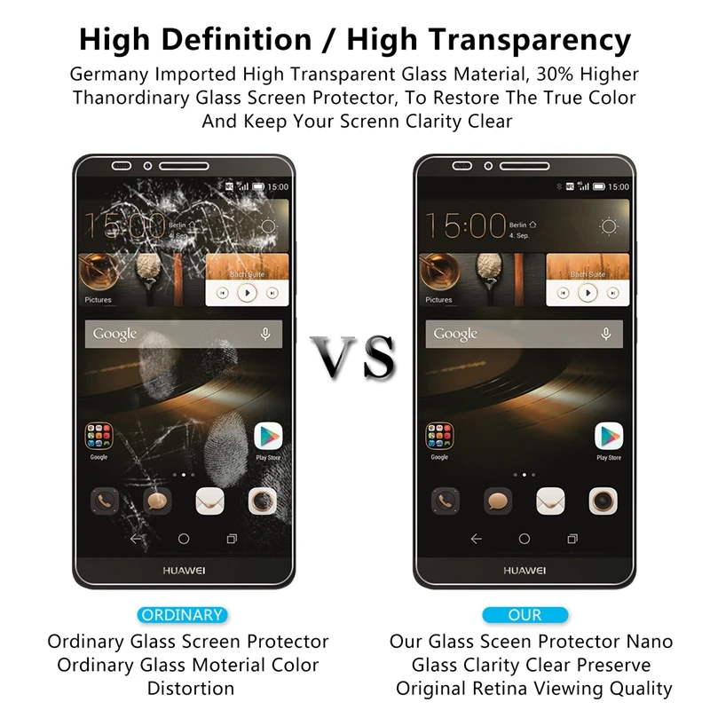 2.5D 0,26 мм 9H Премиум Закаленное стекло для huawei Ascend mate 7 защитная пленка для huawei mate 7