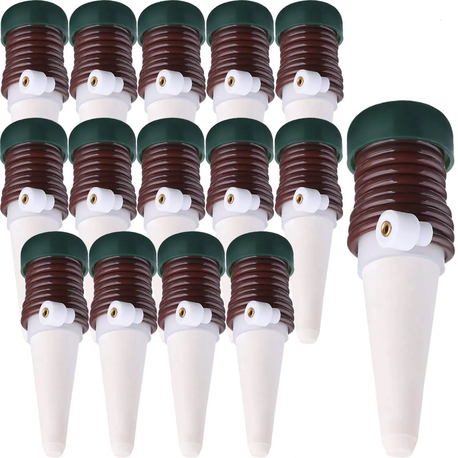 

Watering Stakes Automatic Watering System Plant Self Drip Irrigation Slow Release Indoor Outdoor Houseplants (15 pcs)