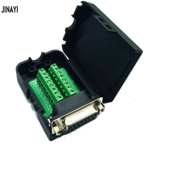 

10pcs 15 Pin VGA15 DB15 Male Female Serial Port Nut Type Terminal Adapter Connector