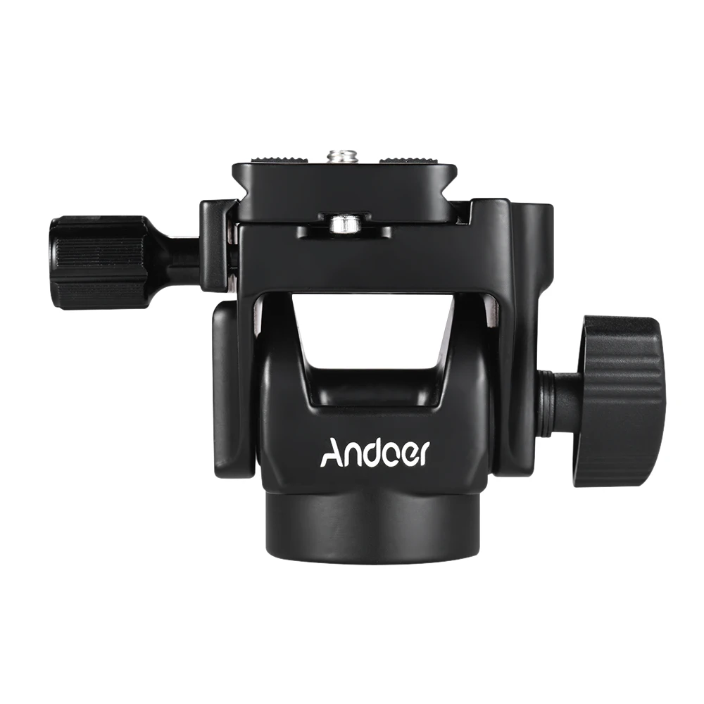 Andoer M-12 Monopod Tilt Head Panoramic Head with Quick Release Plate