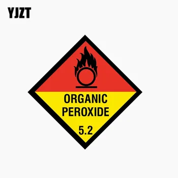 

YJZT 10CM*10CM Car Styling ORGANIC PEROXIDE 5.2 Lnterest Reflective Car Sticker C1-7718