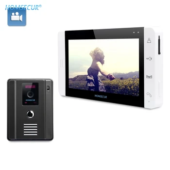 

HOMSECUR Shipping from Russia 7" Hands-free Video Door Phone Intercom System+One Button Unlock 1C1M TC011-B+TM703R-W