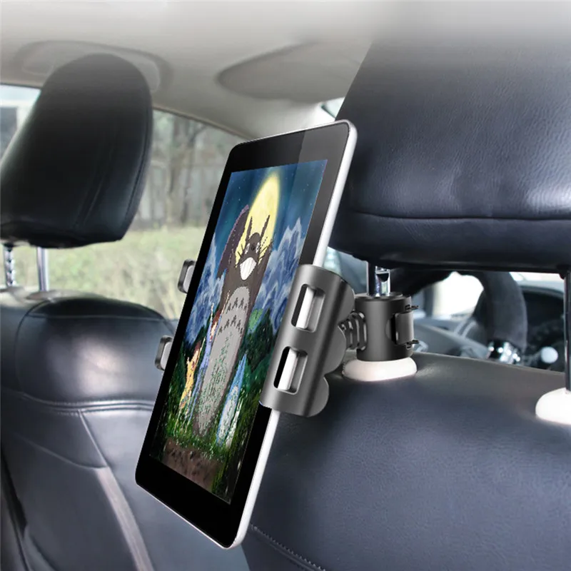 Регулируемая автомобильная подставка для планшета, держатель для IPAD, аксессуары для планшетов, универсальная подставка для планшета, автомобильное крепление к спинке сиденья для планшета 4-11 дюймов