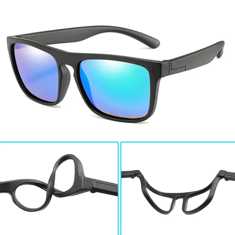 

New Polarized Kids Sunglasses Boys Girls Vintage Square Sun Glasses Fashion UV400 Eyewear Child Oculos de sol Shades Gafas