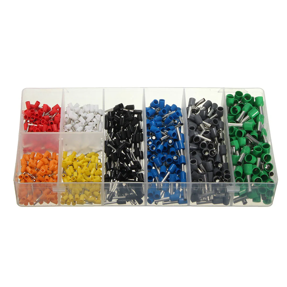 

800 Pcs/Box Ferrule Wire Assorted Connector Set Self Adjusting Crimping Plier 10-22mm AWG H99F