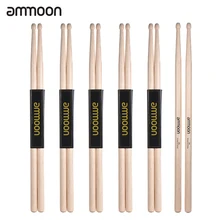 Ammoon деревянные барабанные палочки 6 пар 5А/7А барабанные палочки набор палочек из кленового дерева ударные инструменты аксессуары