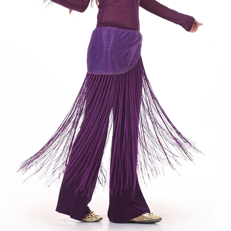Взрослый Блестящий бахрома Восточный танец живота костюм пояс для продажи женский танец талии хип шарф шарфы аксессуары Одежда