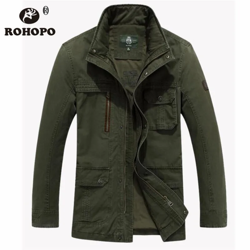 

Men Military Jacket Thick 100% Cotton Overcoat Fleece Winter Warm Field Outwear Russian Man Pockets Cargo Jacket Big size 5XL