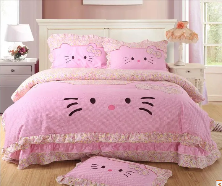Promotion Hello Kitty King Queen Size Bedding Pink Princess