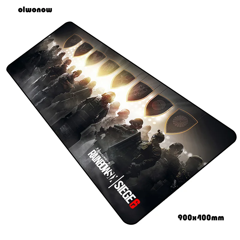 Rainbow six siege коврик для мыши геймер высокого класса 90x40 см notbook коврик для мыши игровой коврик для мыши locrkand коврик для мыши стол для компьютера коврик для мыши