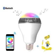 2016 newest play bulb smart LED blub light wireless Bluetooth speaker 110V – 240VE27 3w lamp audio for Android ISO iPhone iPad