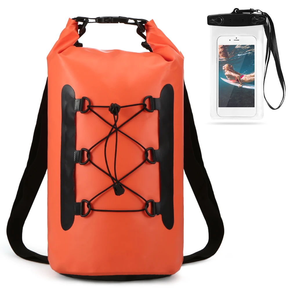 Waterproof Outdoor Backpack Dry Bag Swimming Bag Roll Top Dry Sack Dry