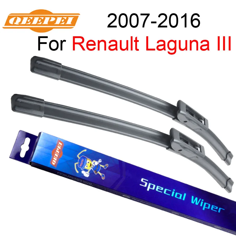 QEEPEI Windscreen Wiper For Renault Laguna 3 2007 2016 26''+16'' Car