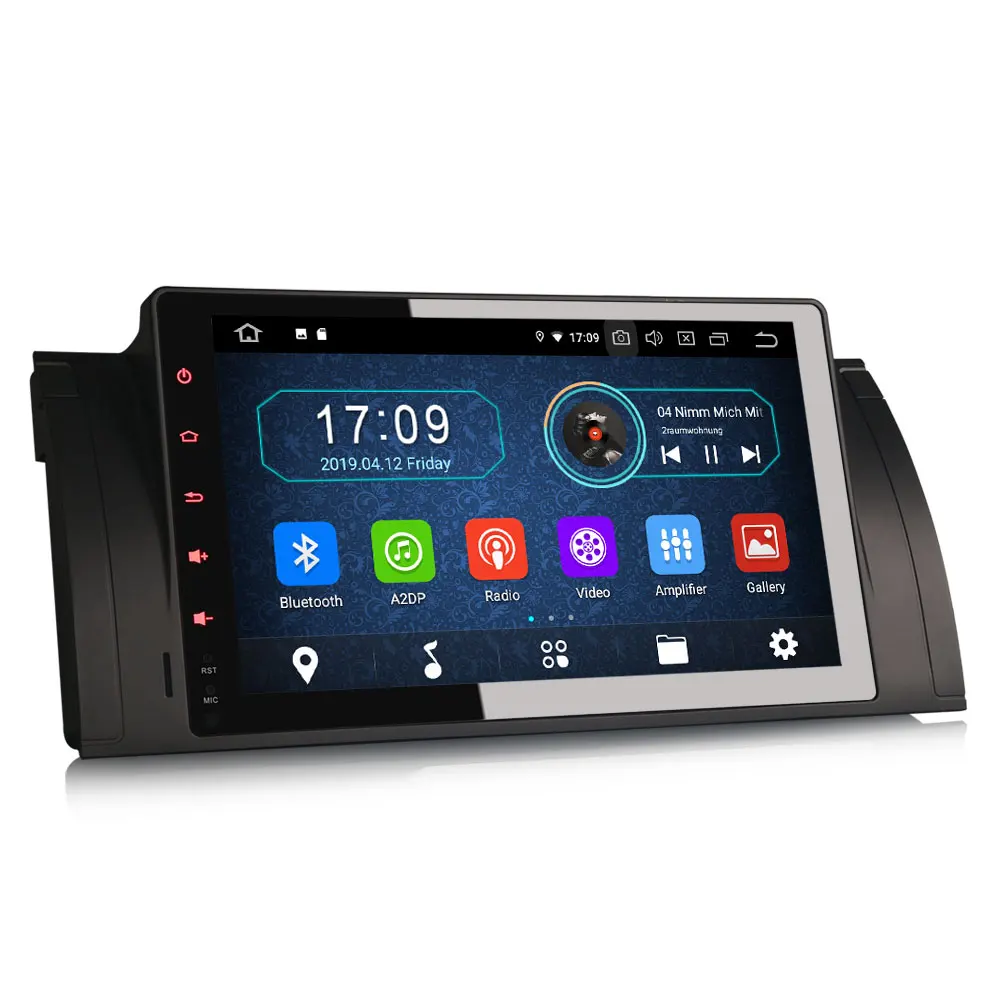 Sale 9" Android 9.0 Pie OS Car Navigation GPS Radio for BMW E39 M5 1999-2003 BMW E39 1995-2003 BMW E38 1994-2001 BMW X5 E53 2000-2007 4