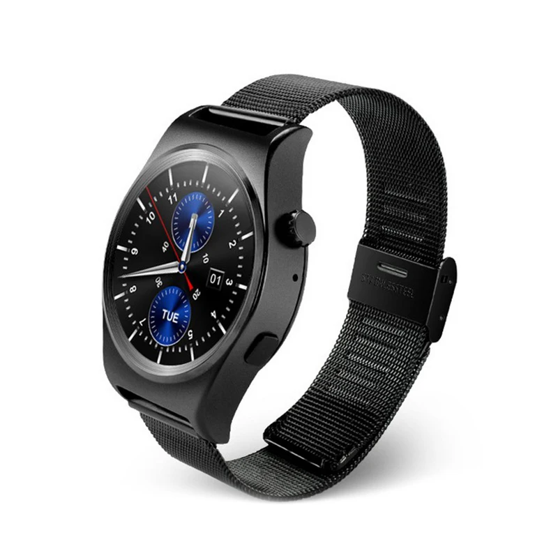 HD Full Round Bluetooth Smart Watches X10 Heart Rate Monitor Smart watch for Android ISO Smart Phone Smart Clock Wearable Device