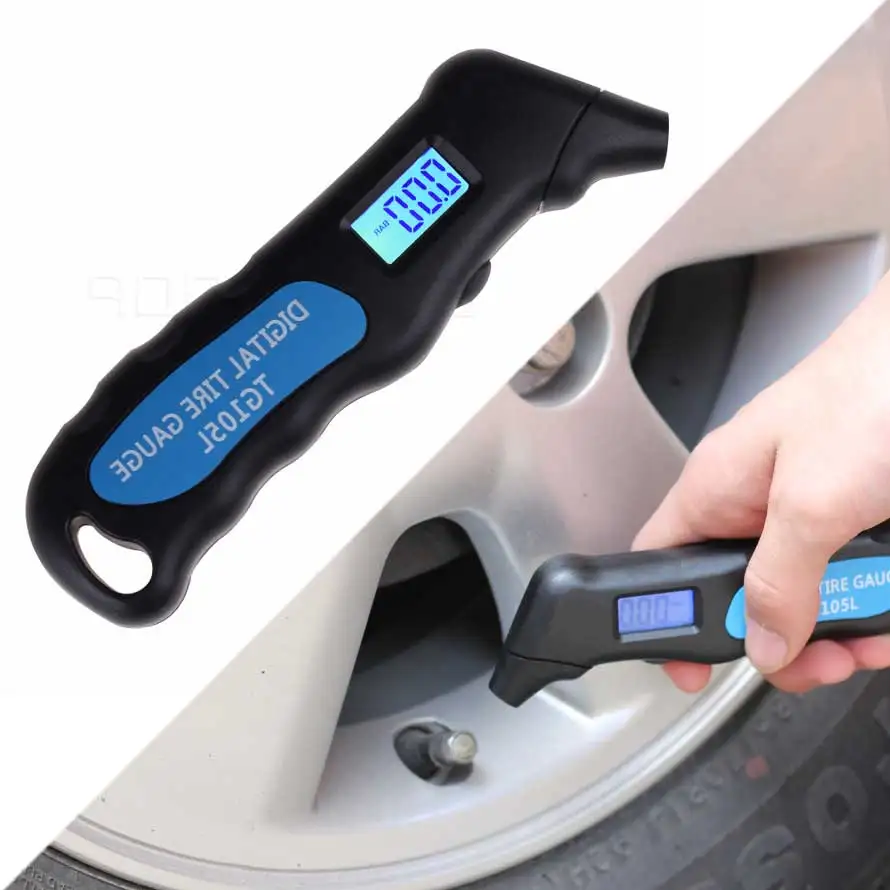 

New Digital Auto Car Truck Air Tire Pressure Gauge Tester LCD Screen Manometer Barometers Meter for Motorcycle Automobile