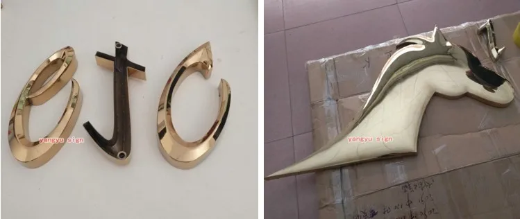 Sinal e Letras de Aço Cortado a Laser 3d Inoxidável 3 3D sinal e letras de aço inoxidável cortado a laser