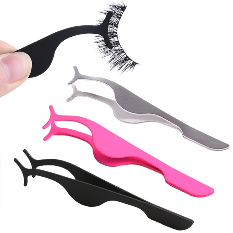 

1Pc Lash Applicator Magnetic Eyelashes Tweeze Easy Grip Lash Applicator False Eyelash Tweezers Fake Eye Makeup Forceps Beauty
