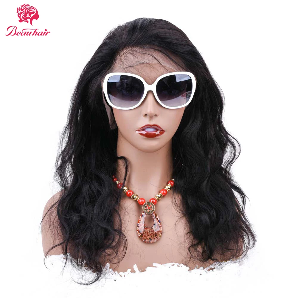 Beau волос натуральный цвет волос синтетические волосы на кружеве Искусственные парики для женщин индийский Non-Remy 360 средства ухода за кожей