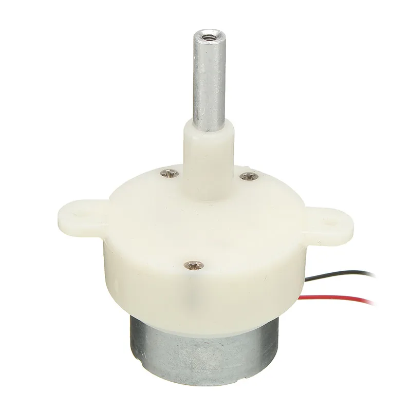 2шт DC 5 V 6 V 9 V 12 V червячный редуктор длинный вал для мотора шестерни низкоскоростной двигатель 5-12 RPM