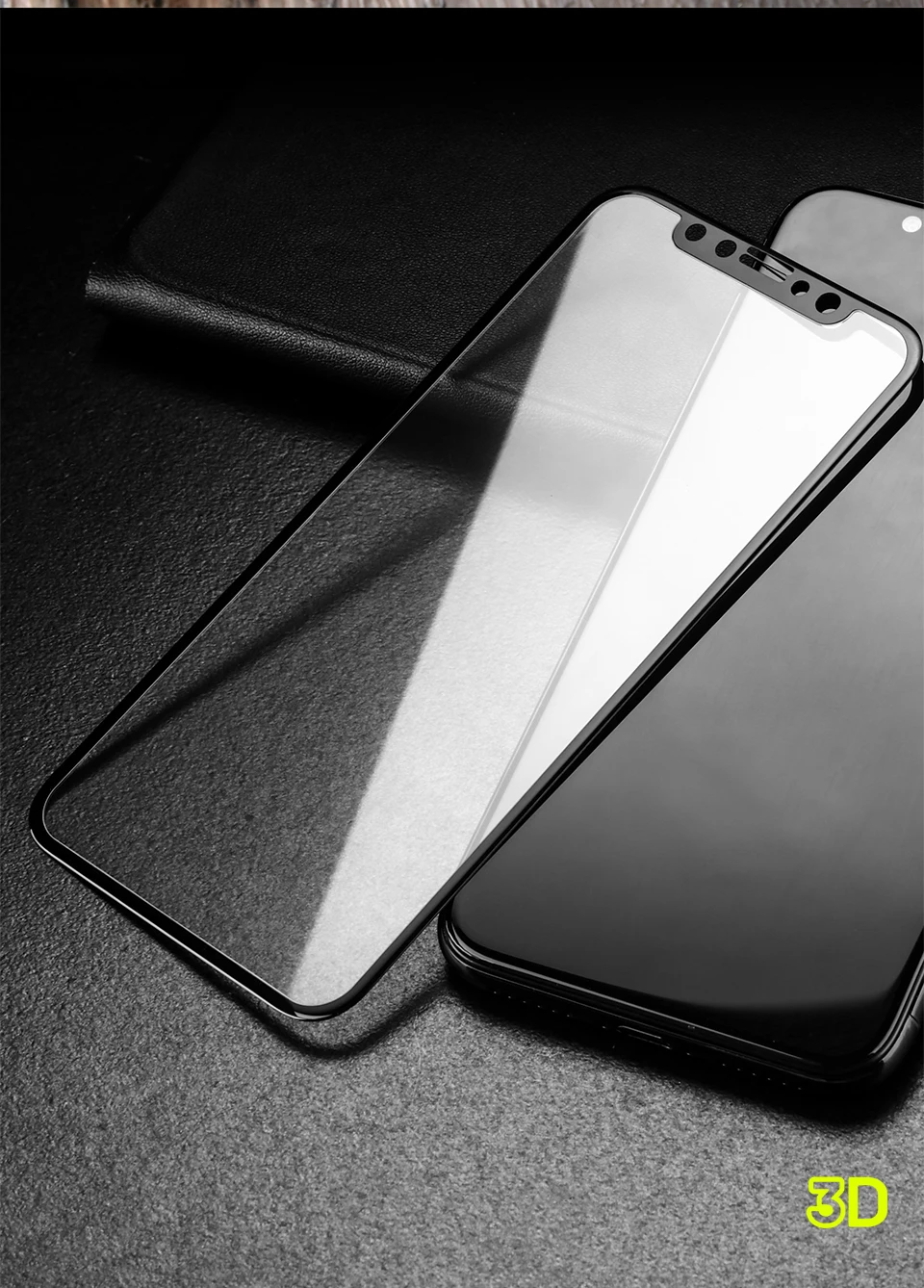 Benks For iPhone X Screen Protector X Comfort Easy To Install Scratch Proof Ultra-Thin 3D Full Body Front Film Tempered Glass  (14)