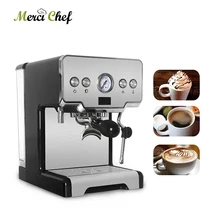 ITOP Бытовая Полуавтоматическая эспрессо кофеварка 15 бар капучино латте молочная пена Кофеварка 220 В для кафе магазин