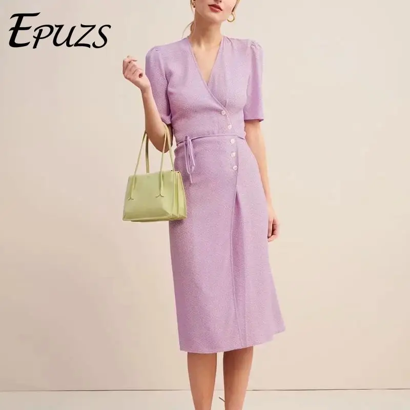 

Summer dress 2019 vintage floral wrap long dress women casual beach boho dress casual beach party dress elegant Vestidos