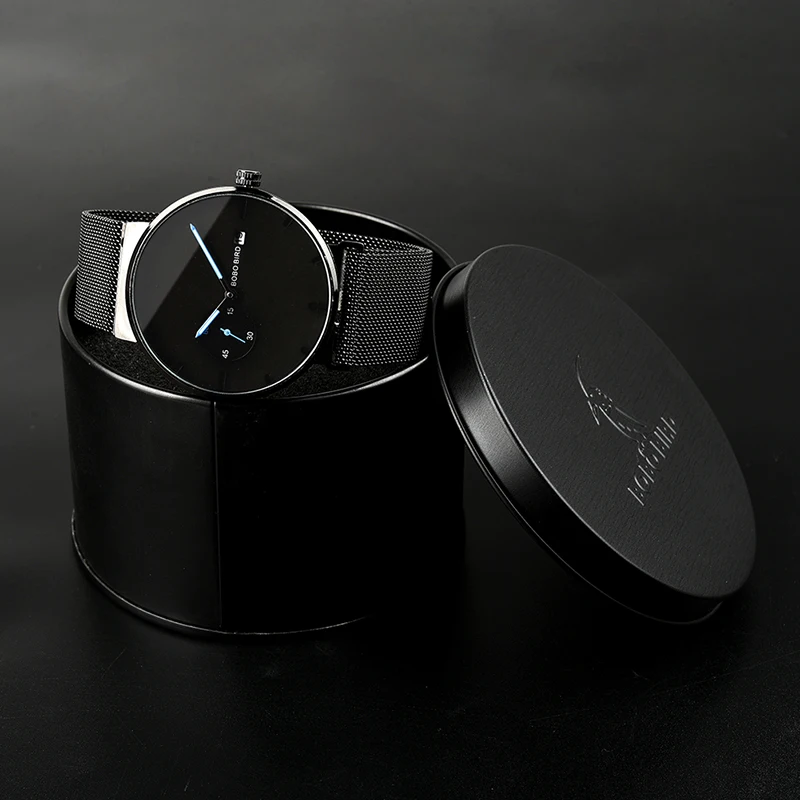 relogio masculino BOBO BIRD Men Watch Luxury Stainless Steel Date Display Quartz Watches Women Gifts Accept LOGO Drop Shipping