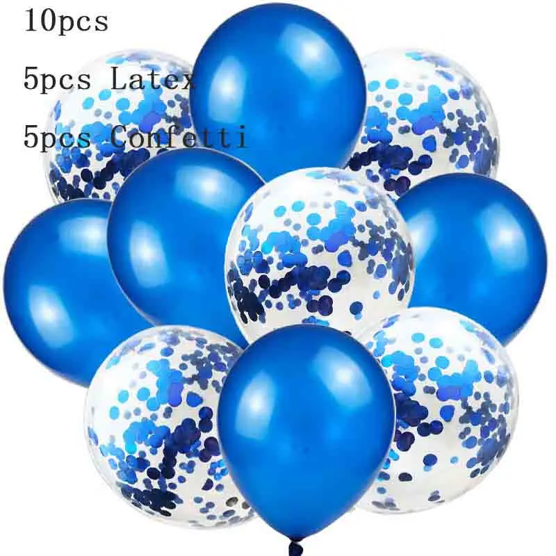 10 шт. автомобильные воздушные шары полицейский школьный автобус детский душ мальчик девочка надувной день рождения конфетти украшения мяч детские игрушки шары XN - Цвет: style 12