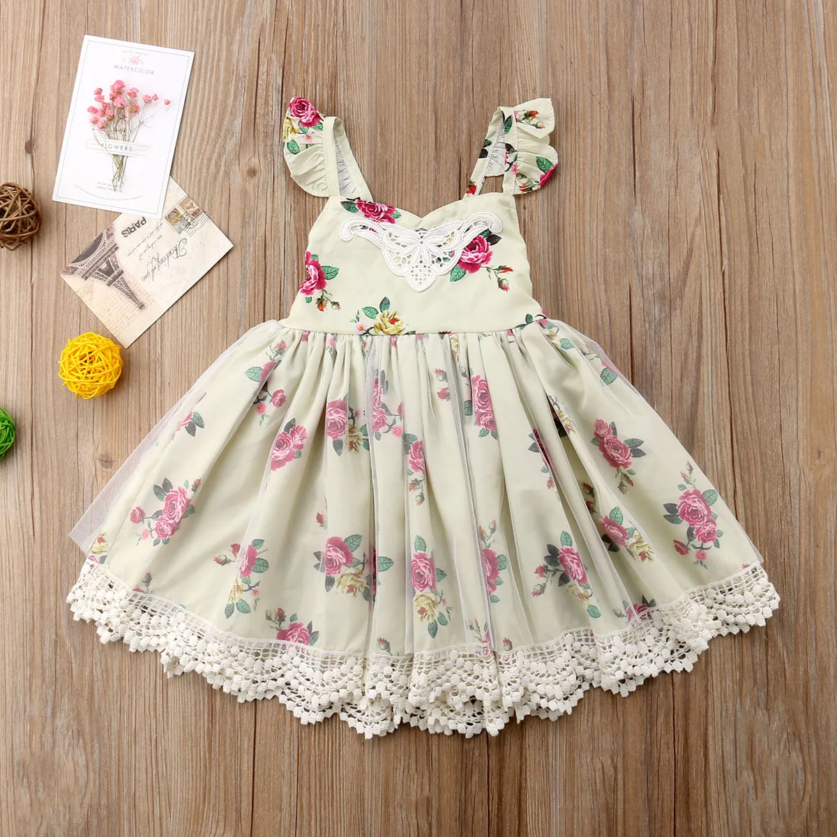 2019 Toddler Baby Girls Princess Tutu Dress Floral Pageant Party Dress Sundress 2019 Toddler Baby Girls Princess Tutu Dress Floral Pageant Party Dress Sundress