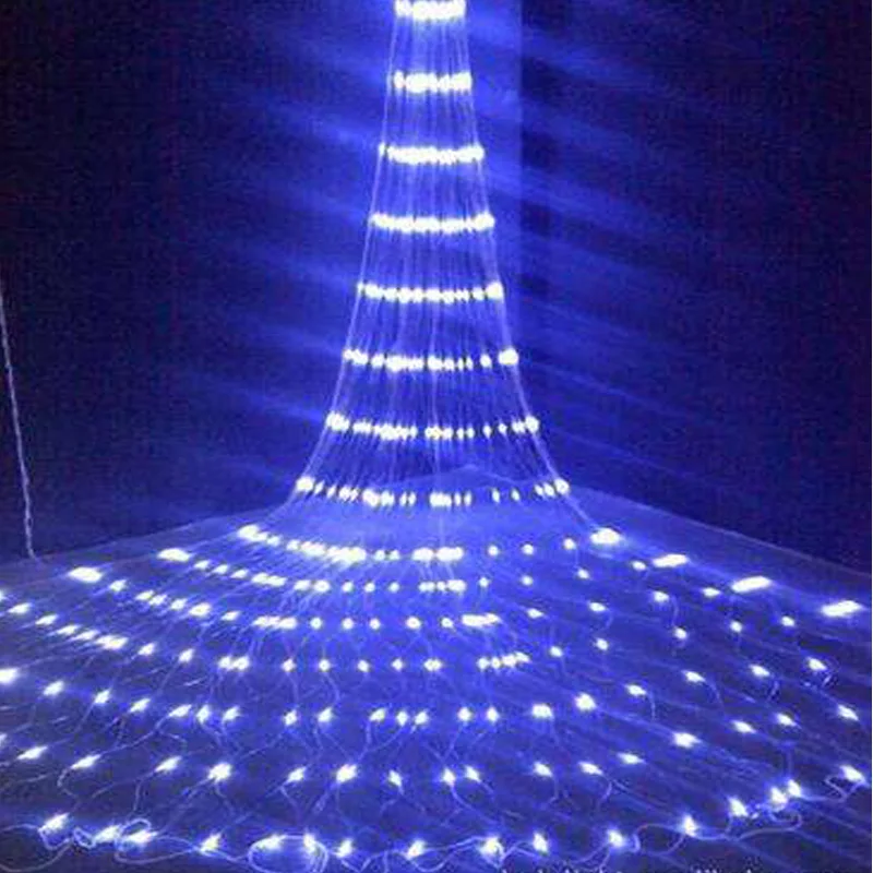 Offerte 3X3M 320 LED Cascata Impermeabile Meteor Shower Pioggia Luce Della Stringa Tenda Ghiacciolo di Nozze Di Natale Fata String Garland