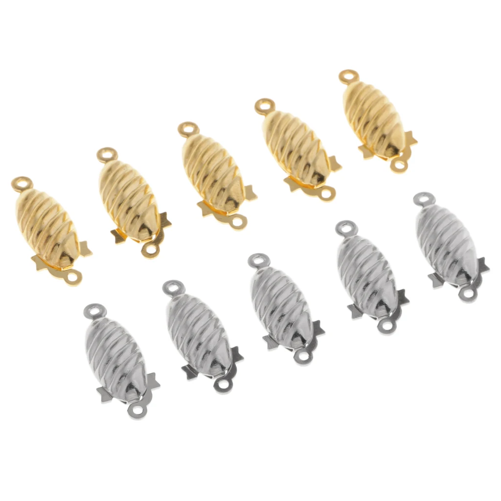 10pcs Metal Bracelet Necklace Jewellery Findings Connectors Box Clasps Buckles DIY Crafts Jewelry