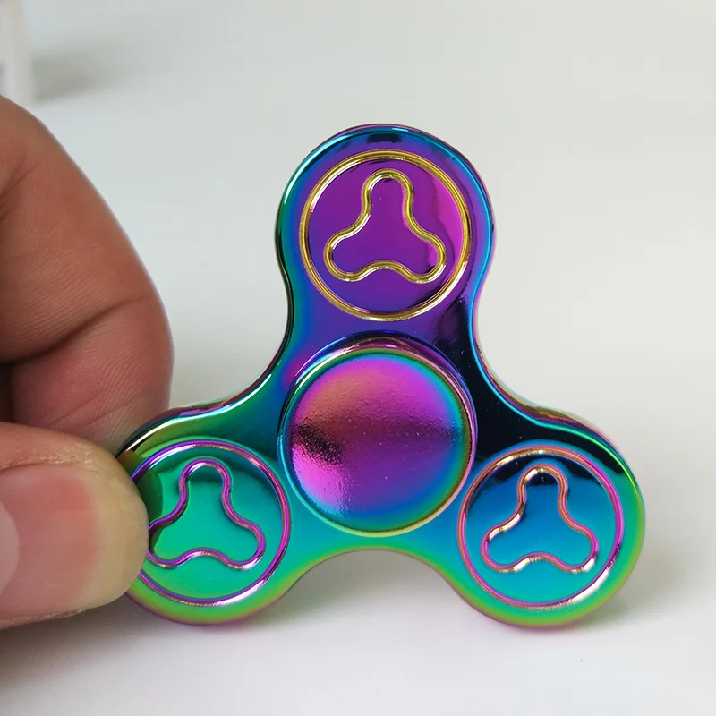 New Torqbar Fidget Spinner Metal EDC Tri-spinner Hand Spinner Colorful Finger Spinning Rotate for 3 To 4 Minutes Toy SL232