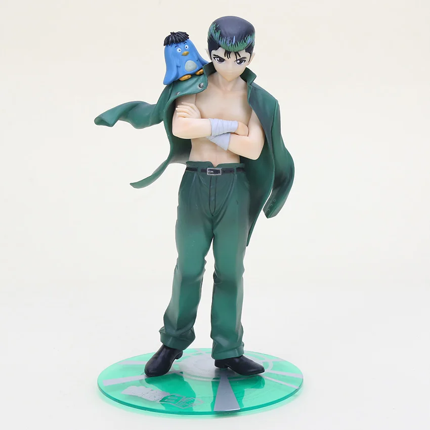 18 см игрушки Аниме йюйю хакушо Юсуке Urameshi Fox Kurama демон ПВХ экшн статуэтки коллекционные игрушки куклы подарки детям - Цвет: green no color box