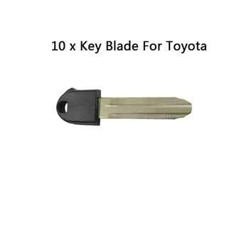 

OkeyTech 10PCS/LOT Car Accessories Replacement Smart Key Card Blade For Toyota PRIUS 2004-2009 COROLLA VERSO Camry