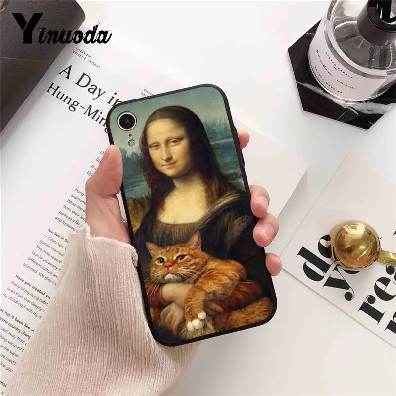 Funny Leonardo da Vinci Mona Lisa Pat Cat Art Aesthetics painting