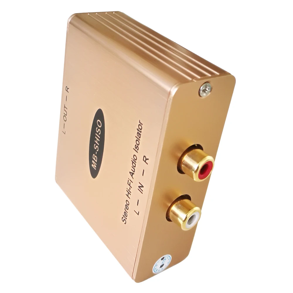 

Stereo Line Audio Isolator Stereo RCA Audio filter Two channel Audio Isolation Transformer