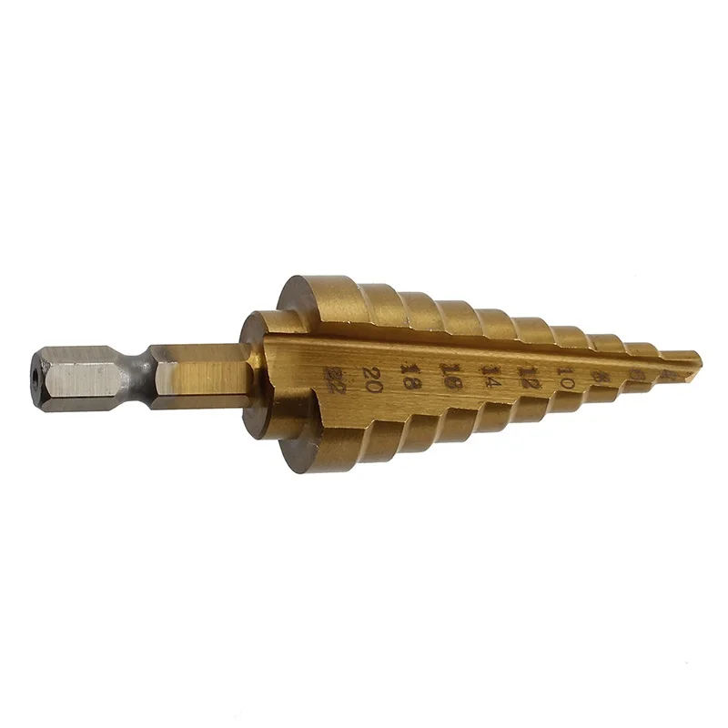 

4-22MM HSS 4241 Hex Titanium Cone Drill Bit Hole Cutter For Sheet Metal