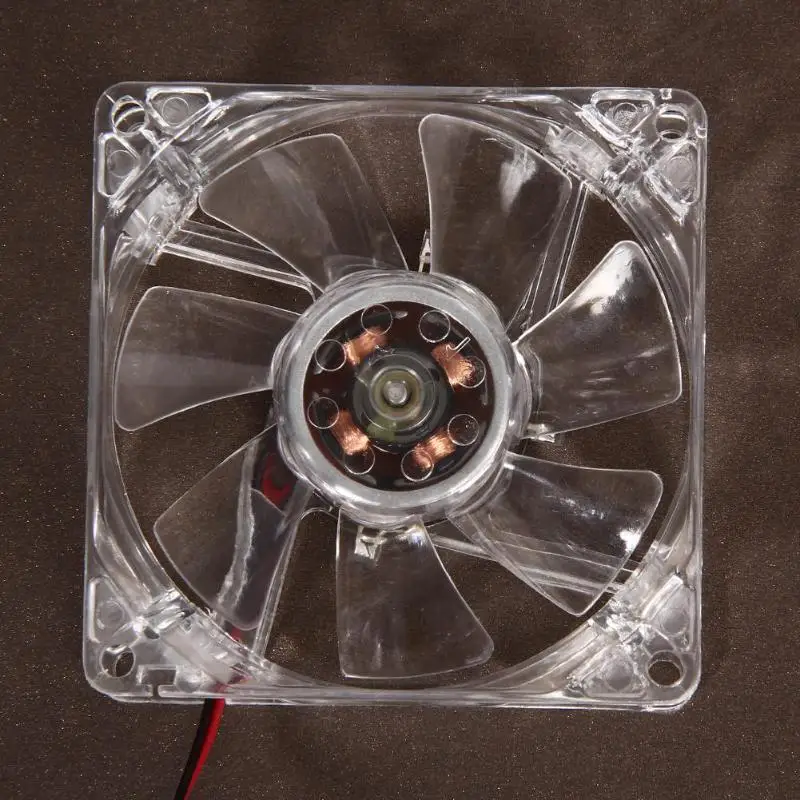 2 шт. 80 мм 80x25mm вентиляторы 4 светодиодный синий 4pin для компьютера PC Case охлаждения Cooler