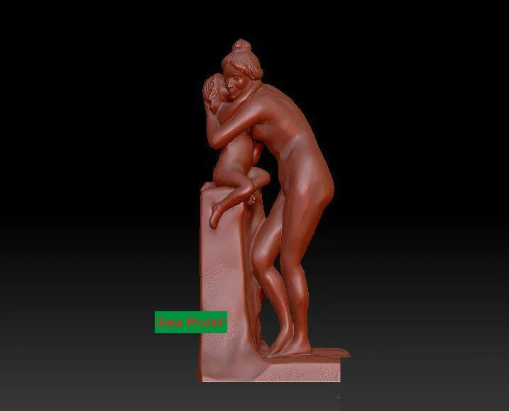 3D модель рельеф STL модели формат файлов Богиня милости для мамы и дочки|stl model|3d model