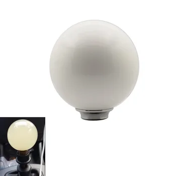 

White Round Ball Gear Stick Shift Shifter knob Automatic Manual Shift knob fit for Most Transmission Vehicles