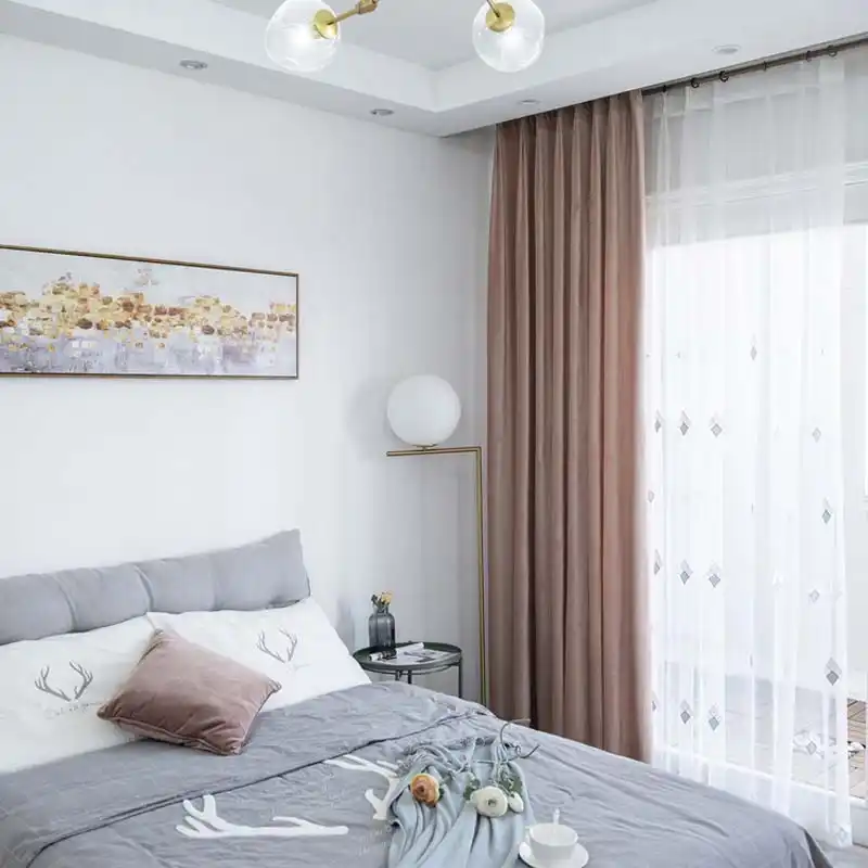 Nordic Ins Style High Grade Luxus Samt Stoff Blackout Vorhange Fur Wohnzimmer Schlafzimmer Retro Dunklen Grunen Vorhang Vorhange Aliexpress