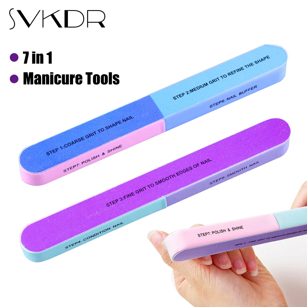 Buy SVKDR 7in1 Professional Nail Buffers Files Nail