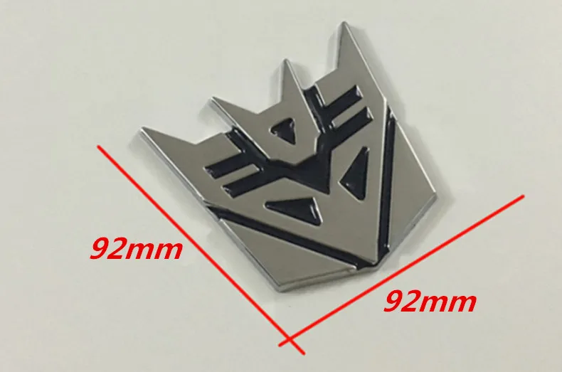 ABS 3d наклейки для автомобиля трансформеры для автомобиля логотип окна хвост автомобиля украшения кузова автомобиля Стайлинг - Название цвета: 92mm