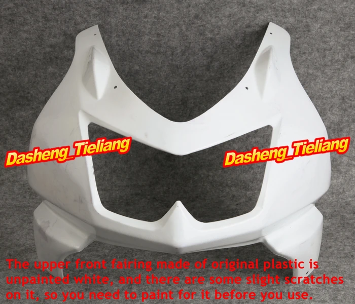 GZYF Unpainted Upper Front Fairing Cowl Nose for Kawasaki 2008 2009 2010 2011 2012 250R EX250, ABS Plastic GZYF Unpainted Upper Front Fairing Cowl Nose for Kawasaki 2008 2009 2010 2011 2012 250R EX250, ABS Plastic
