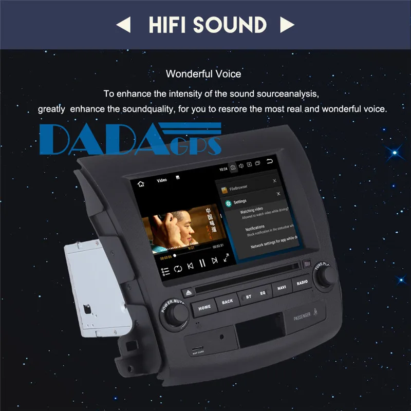 Best 2DIN Android 8.0 7.1 Car DVD Player GPS Navi For Mitsubishi Outlander 2006-2012 for Peugeot 4007 Radio Audio Stereo Multimedia 12