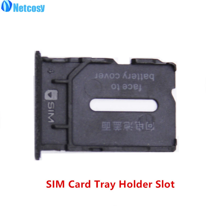 

Netcosy New Black SIM Card Tray Replacement Parts SIM Card Slot Holder for Oneplus One 1+ A0001 Free shipping